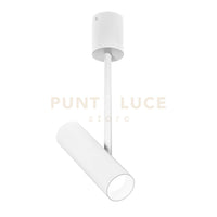 GFA1452C- FARETTO SPOT ORIENTABILE 1 LUCE ATTACCO LED 3000K 1010LM 12W COLORE BIANCO SATINATO D.5,5CM H.42CM