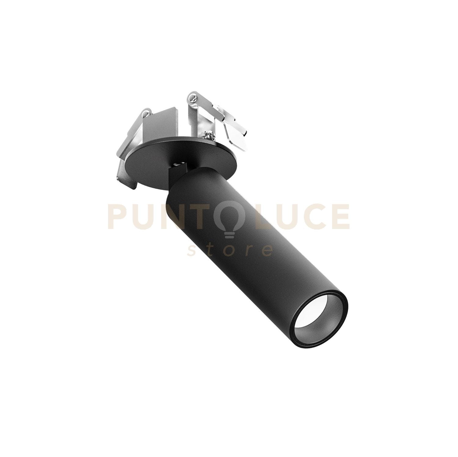 GFA1481C- FARETTO AD INCASSO ORIENTABILE 1 LUCE ATTACCO LED 3000K 512LM 7W D.3,5CM NERO