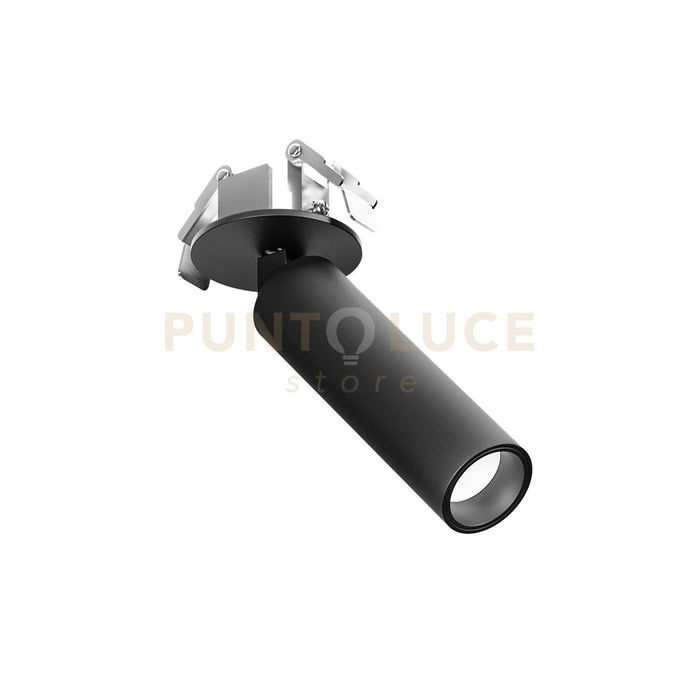 GFA1481C- FARETTO AD INCASSO ORIENTABILE 1 LUCE ATTACCO LED 3000K 512LM 7W D.3,5CM NERO