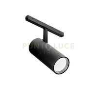 GFA1511- FARETTO LED ORIENTABILE DOPPA ACCENSIONE PER SIETMA BINARIO 48V INCASTRO MAGNETICO 3000K 2287LM 30W NERO D.7,5CM