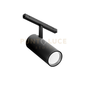 GFA1511- FARETTO LED ORIENTABILE DOPPA ACCENSIONE PER SIETMA BINARIO 48V INCASTRO MAGNETICO 3000K 2287LM 30W NERO D.7,5CM