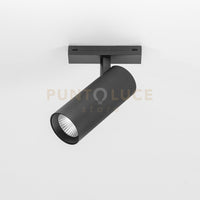 GFA1541- FARETTO LED AD INCASTRO MAGNETICO PER BINARIO 48V "GBIN30" LED 3000K 1396LM 18W D.5,5CM NERO