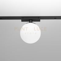 GFA1560- SFERA LED AD INCASTRO MAGNETICO PER BINARIO 48V "GBIN30" LED 3000K 375LM 6W D.12CM NERO