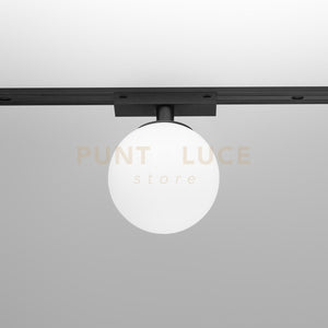 GFA1560- SFERA LED AD INCASTRO MAGNETICO PER BINARIO 48V "GBIN30" LED 3000K 375LM 6W D.12CM NERO