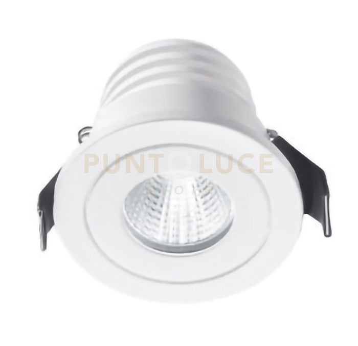 GFA770C- FARETTO DA INCASSO LED 3000K 350LM 5W D.5CM ALLUMINIO E VETRO