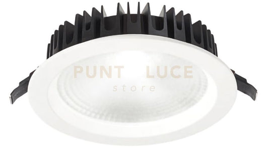 GFA860N- FARETTO DA INCASSO TONDO BIANCO LED 4000K 1360LM 16W D.14,5CM ALLUMINIO E VETRO