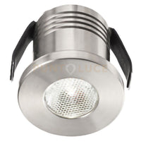 GFA900N- FARETTO DA INCASSO A MOLLA IN ALLUMINIO A LED 4000K 180LM 3W COLORE NICKEL D.3,5CM