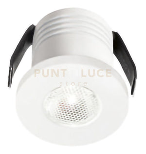 GFA901N- FARETTO DA INCASSO A MOLLA IN ALLUMINIO A LED 4000K 180LM 3W COLORE BIANCO D.3,5CM