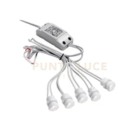 GFA921N- MODULO DA 5 FARETTI LED 4000K 800LM 5X1W D.2CM DA INCASSO BIANCO