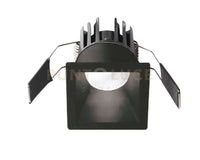 GFA961C- FARETTO DA INCASSO NERO IN ALLUMINIO A LED 3000K 600LM 8W QUADRATO 5,6X5,6CM