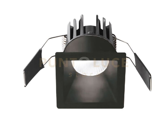 GFA961C- FARETTO DA INCASSO NERO IN ALLUMINIO A LED 3000K 600LM 8W QUADRATO 5,6X5,6CM