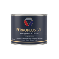 Ferroplus gel smalto sintetico antiruggine per ferro rosso fuoco 750 ml