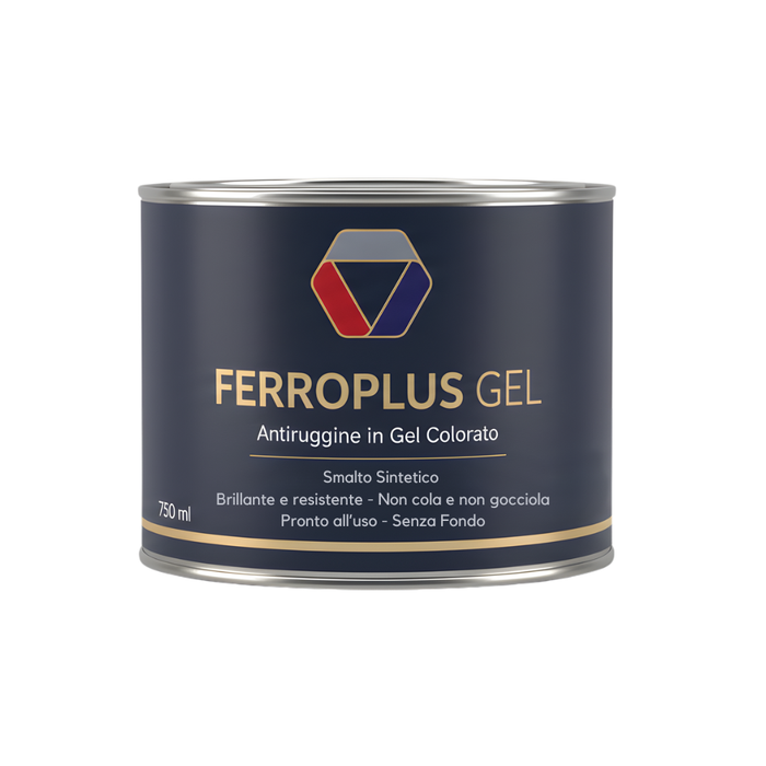 Ferroplus gel smalto sintetico antiruggine per ferro rosso fuoco 750 ml