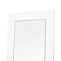 Mobile per Ingresso in Legno Set 3 Pezzi con Scarpiera, Appendiabiti e Specchio, 80x27x46.5cm - Bianco