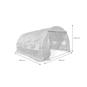 Serra da giardino in polietilene, verde