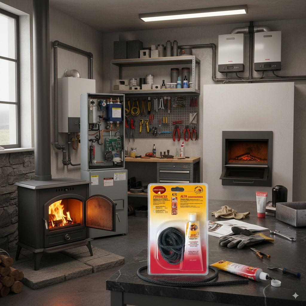 Guarnizione fibrocer mm 6 kit sigill con silicone nero