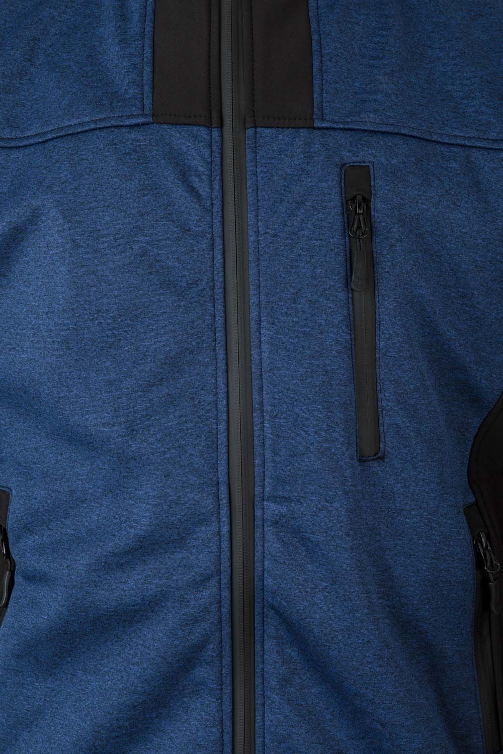 GIACCA SOFT SHELL BICOLORE - VELILLA L,BLU MÉLANGE/NERO