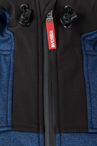 GIACCA SOFT SHELL BICOLORE - VELILLA L,BLU MÉLANGE/NERO