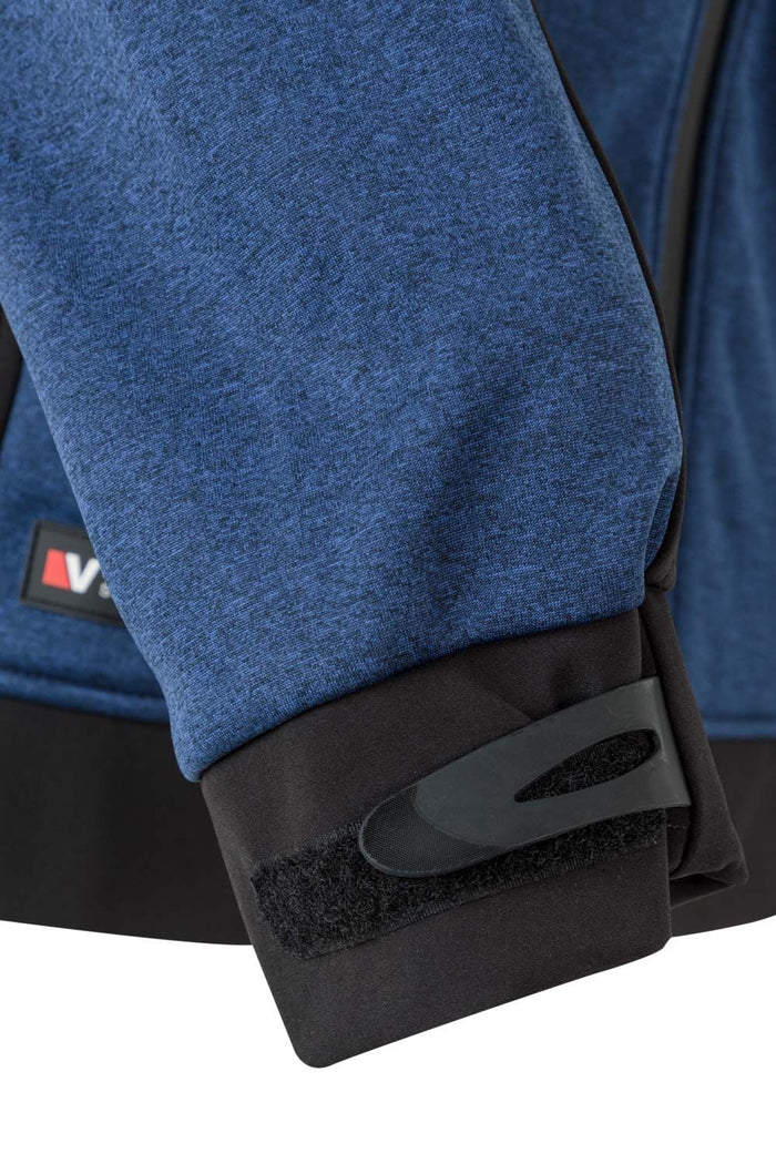 GIACCA SOFT SHELL BICOLORE - VELILLA L,BLU MÉLANGE/NERO