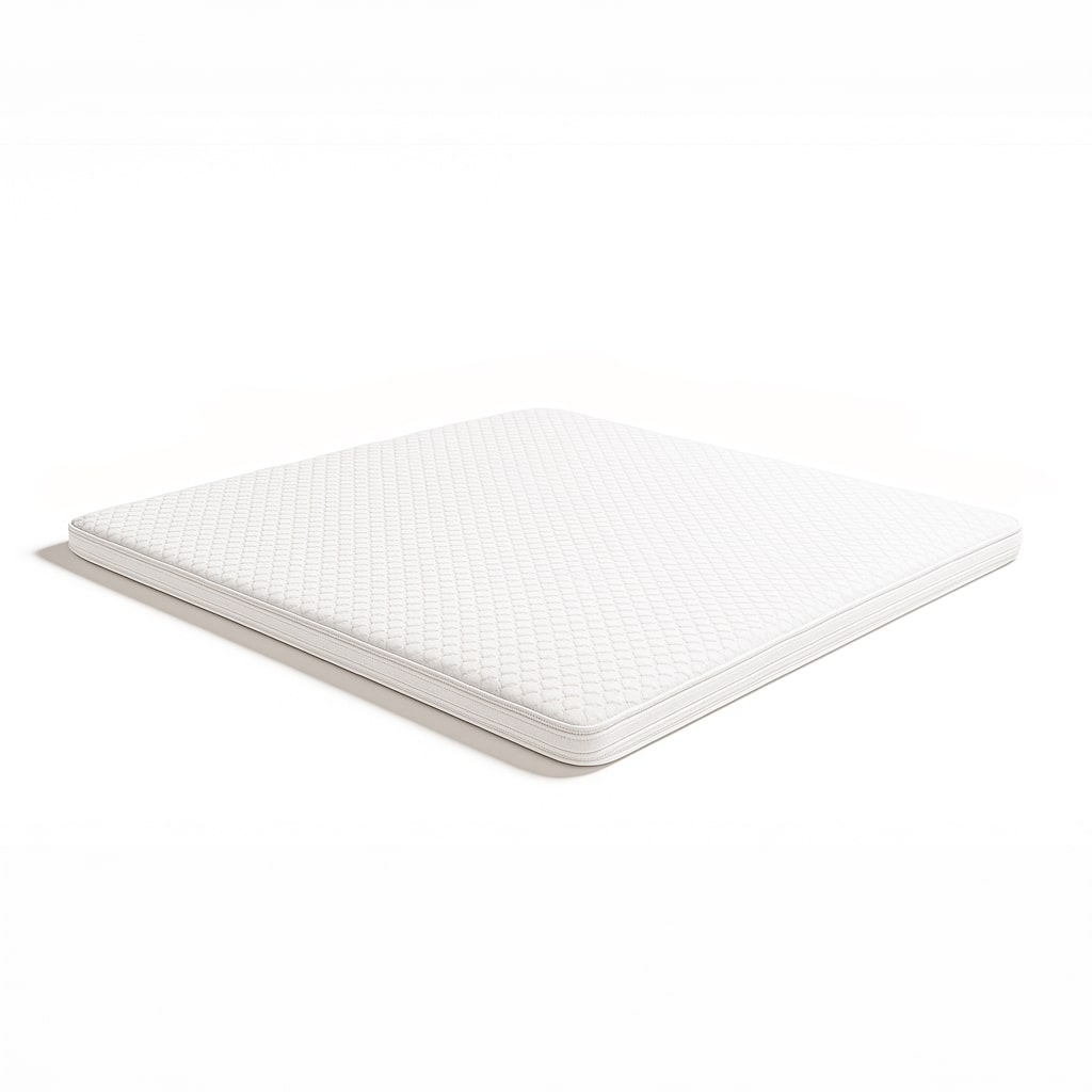 The White Stone Topper 80 x 190 in Memory Foam con Altezza di 5 cm | Traspirante e Anallergico | Prodotto in Italia