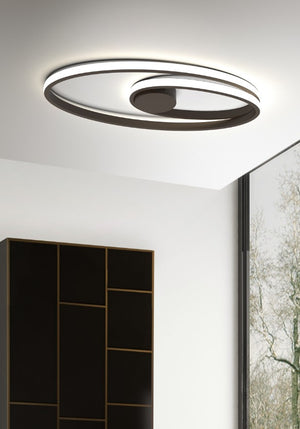 GIOVE-PLN Lampada da parete-soffitto colore nero caffè led  integrato dimmerabile 2800-5000k