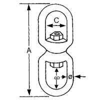 GIRELLA INOX OCCHIO-OCCHIO � MM.8