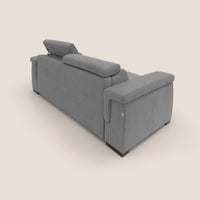 Divano Letto 3 Posti 200x100x95 cm in Tessuto Grigio
