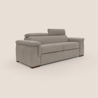 Divano Letto 3 Posti 220x100x95 cm in Tessuto Beige