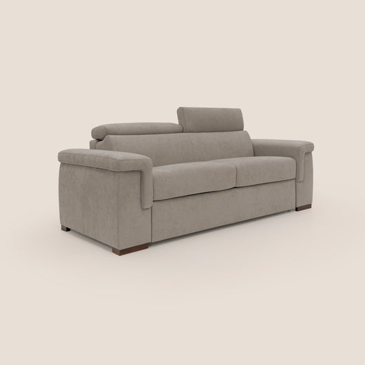 Divano Letto 3 Posti 220x100x95 cm in Tessuto Beige