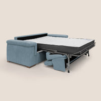 Divano Letto 3 Posti 220x100x95 cm in Tessuto Carta Da Zucchero