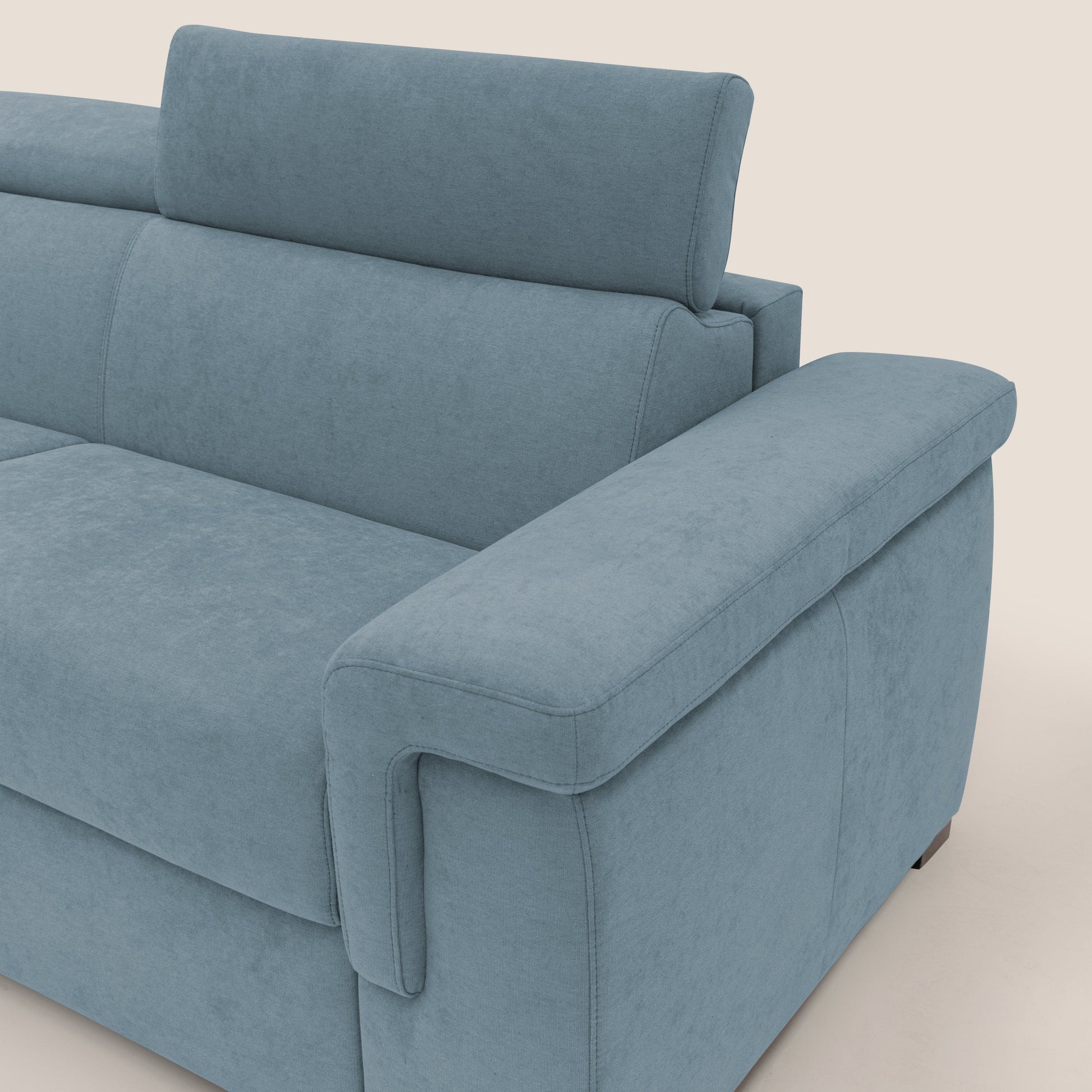 Divano Letto 3 Posti 220x100x95 cm in Tessuto Carta Da Zucchero