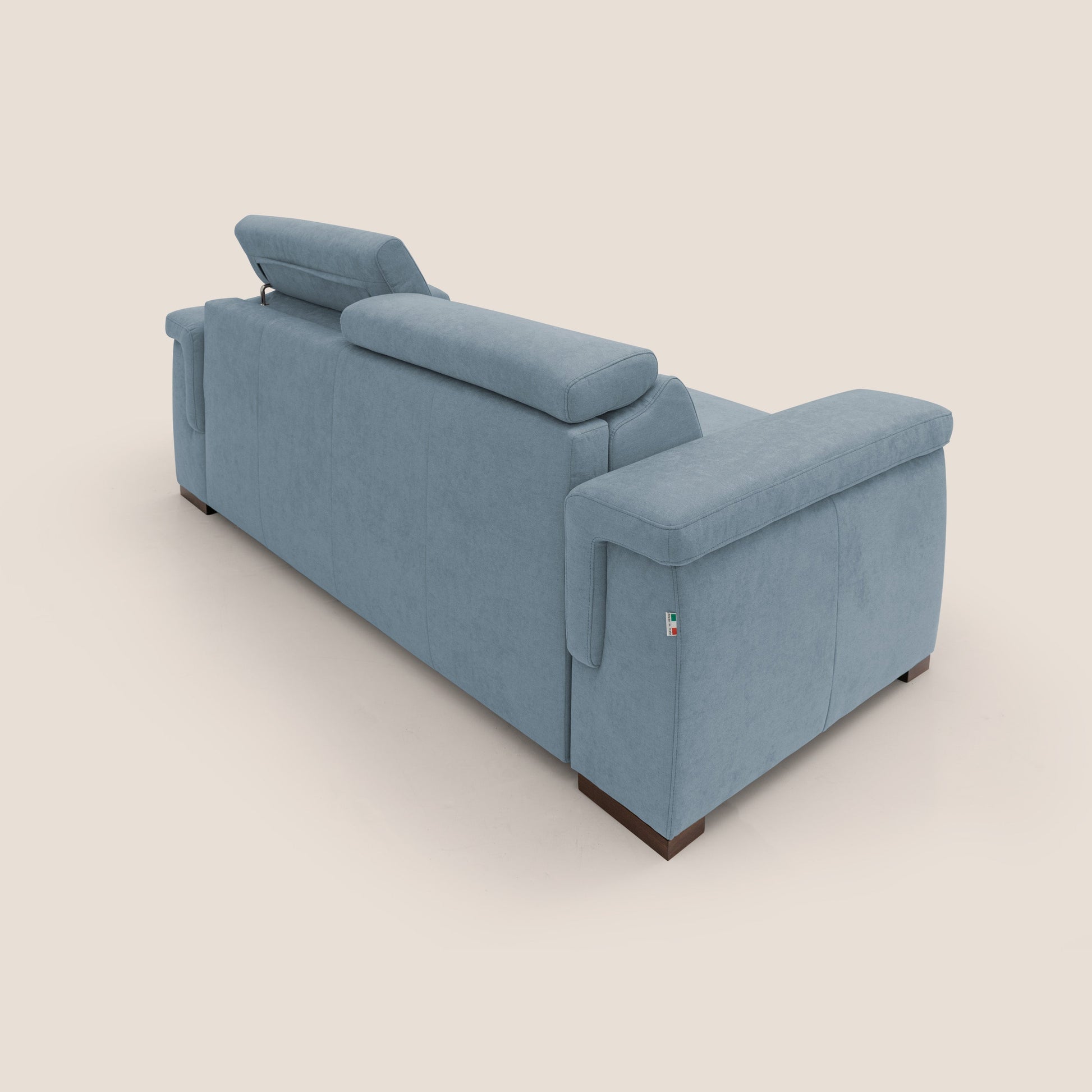 Divano Letto 3 Posti 220x100x95 cm in Tessuto Carta Da Zucchero