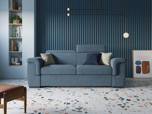 Giunone Divano letto mat. H18 220 cm (mat. 140x197 cm) panna