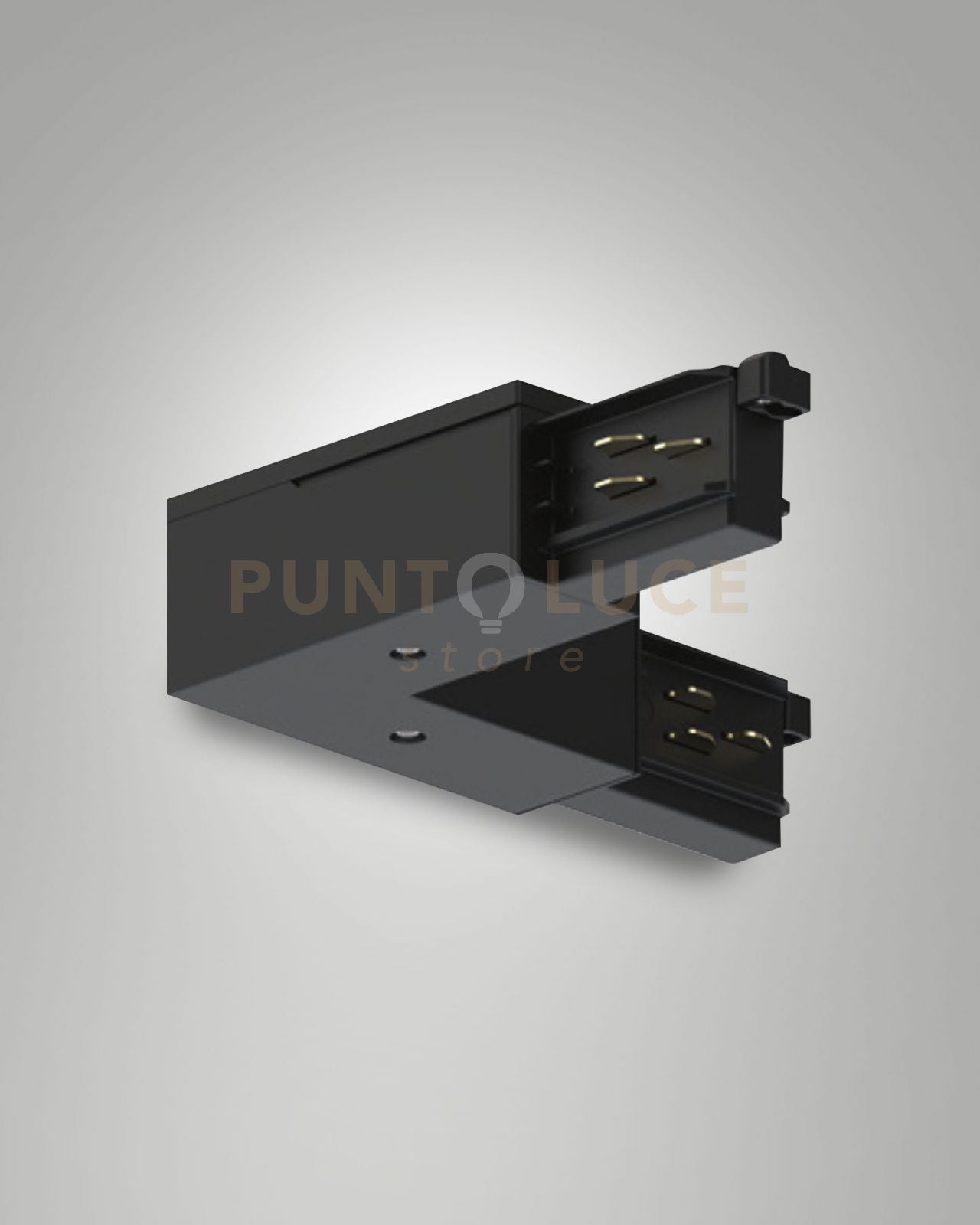 GIUNTO A"L" POLO ESTERNO/TERRA INTERNO NERO SISTEMA BINARIO TRACK 3 FASI+DALI