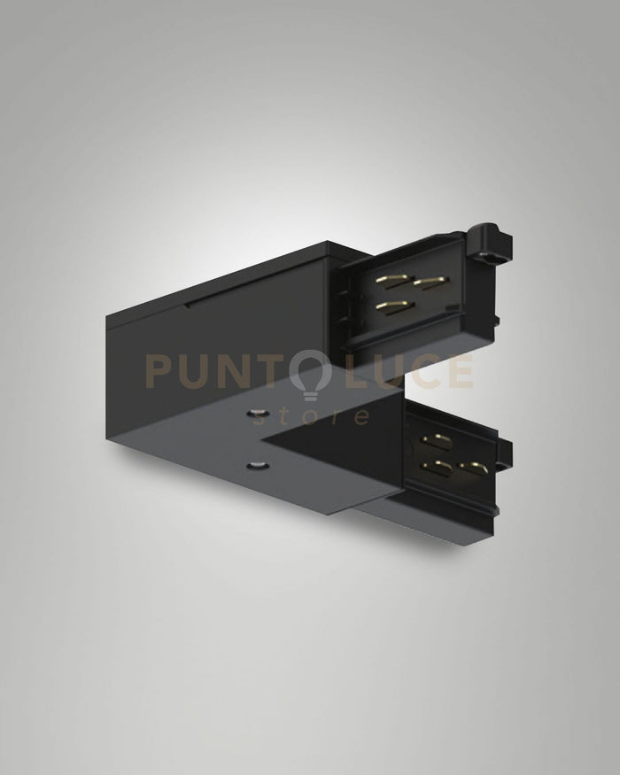 GIUNTO A"L" POLO ESTERNO/TERRA INTERNO NERO SISTEMA BINARIO TRACK 3 FASI+DALI