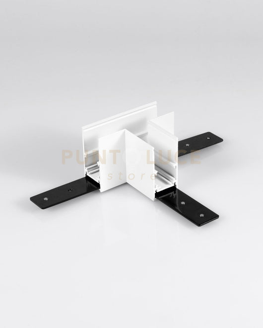 GIUNTO A "T" MECCANICO PER BINARIO 48V H5,4cm BIANCO