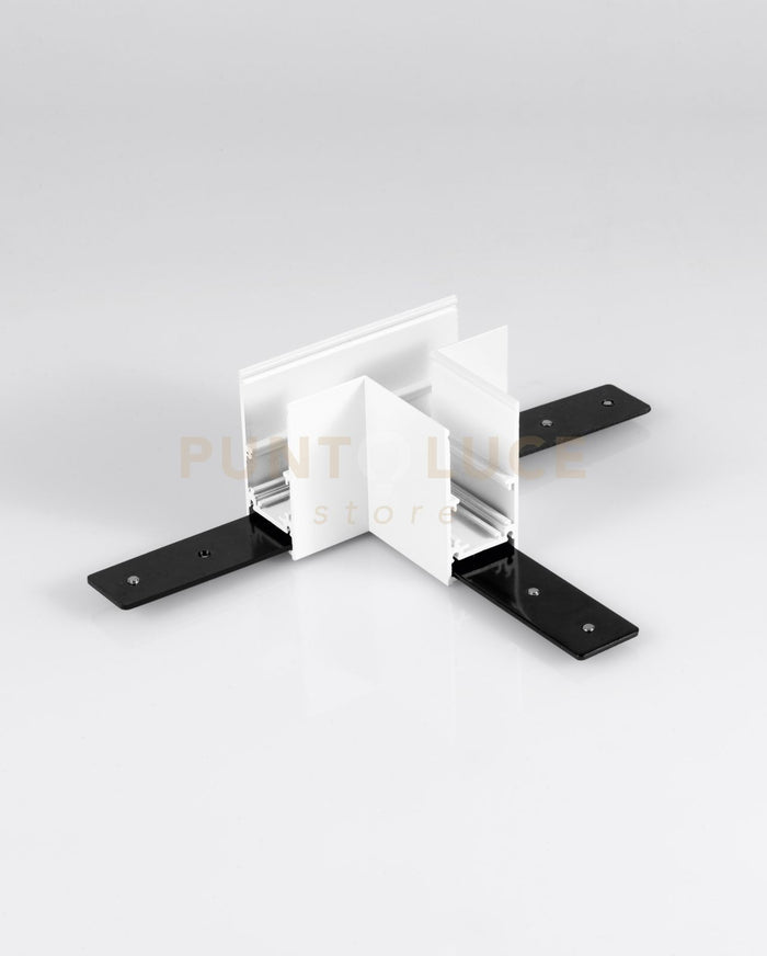 GIUNTO A "T" MECCANICO PER BINARIO 48V H5,4cm BIANCO