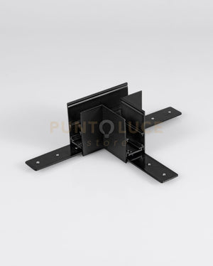GIUNTO A "T" MECCANICO PER BINARIO 48V H5,4cm NERO