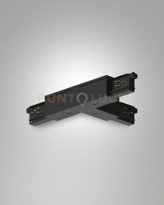 GIUNTO A "T" POLO ESTERNO SINISTRA/TERRA INTERNO DESTRA NERO SISTEMA BINARIO TRACK