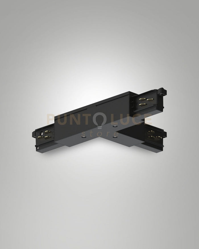 GIUNTO A "T" POLO ESTERNO SINISTRA/TERRA INTERNO DESTRA NERO SISTEMA BINARIO TRACK