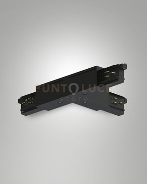 GIUNTO A "T" POLO INTERNO DESTRA/TERRA ESTERNO SINISTRA NERO SISTEMA BINARIO TRACK