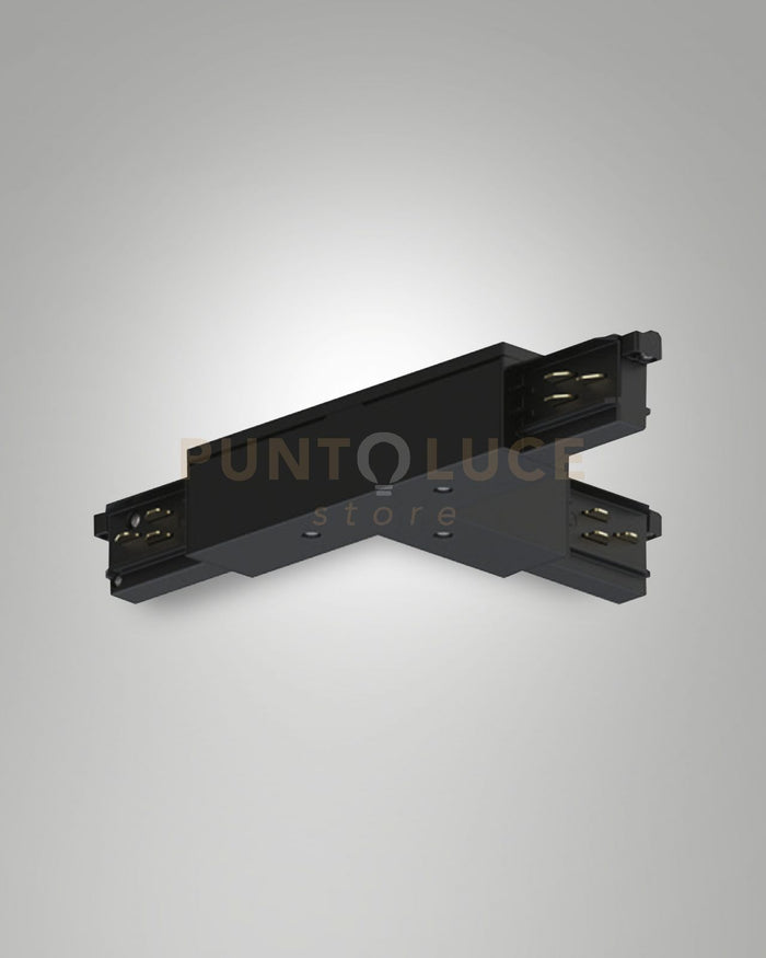 GIUNTO A "T" POLO INTERNO DESTRA/TERRA ESTERNO SINISTRA NERO SISTEMA BINARIO TRACK