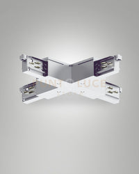 GIUNTO A"X" BIANCO SISTEMA BINARIO TRACK 3 FASI+DALI