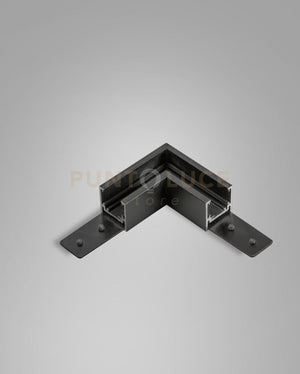 GIUNTO ANGOLORE MECCANICO PER BINARIO PER 48V H2,74CM NERO