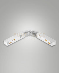 GIUNTO ELETTRICO FLEX PER BINARIO 48V BIANCO PER TRACK 2,74CM