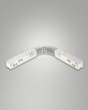 GIUNTO ELETTRICO FLEX PER BINARIO 48V BIANCO PER TRACK 2,74CM