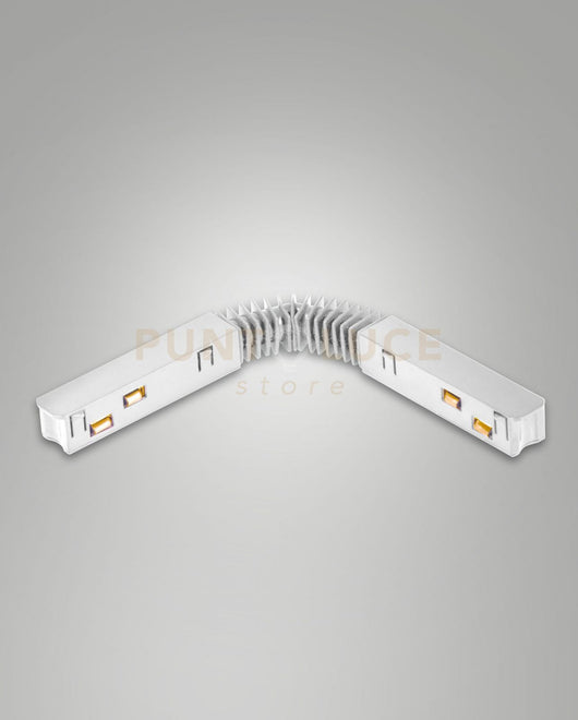 GIUNTO ELETTRICO FLEX PER BINARIO 48V BIANCO PER TRACK 2,74CM