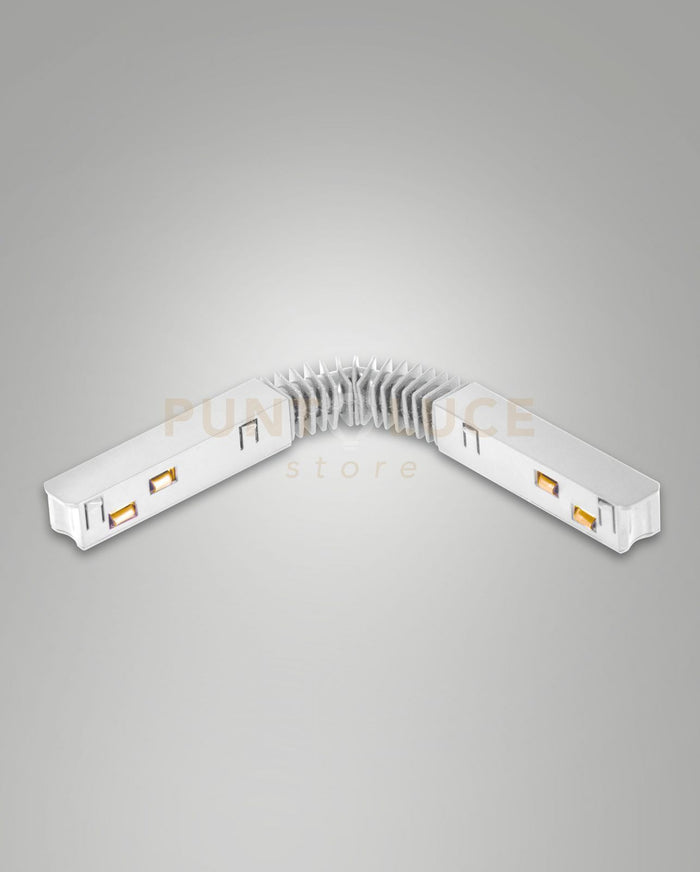 GIUNTO ELETTRICO FLEX PER BINARIO 48V BIANCO PER TRACK 2,74CM