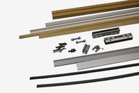 GLASS KIT PER ANTA SINGOLA COMPLETO DI COMPENSATORI – ERMETIKA