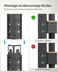 Scaffalatura metallica per carichi pesanti 180 x 90 x 40 cm 5 livelli carico totale 875 kg (175 kg/livello) ripiano portaoggetti ripiani regolabili per garage cantina grigio 12_0...